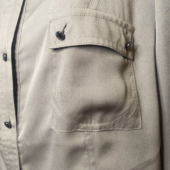 AK Anne Klein Gray Blouse - Picture 4 of 9